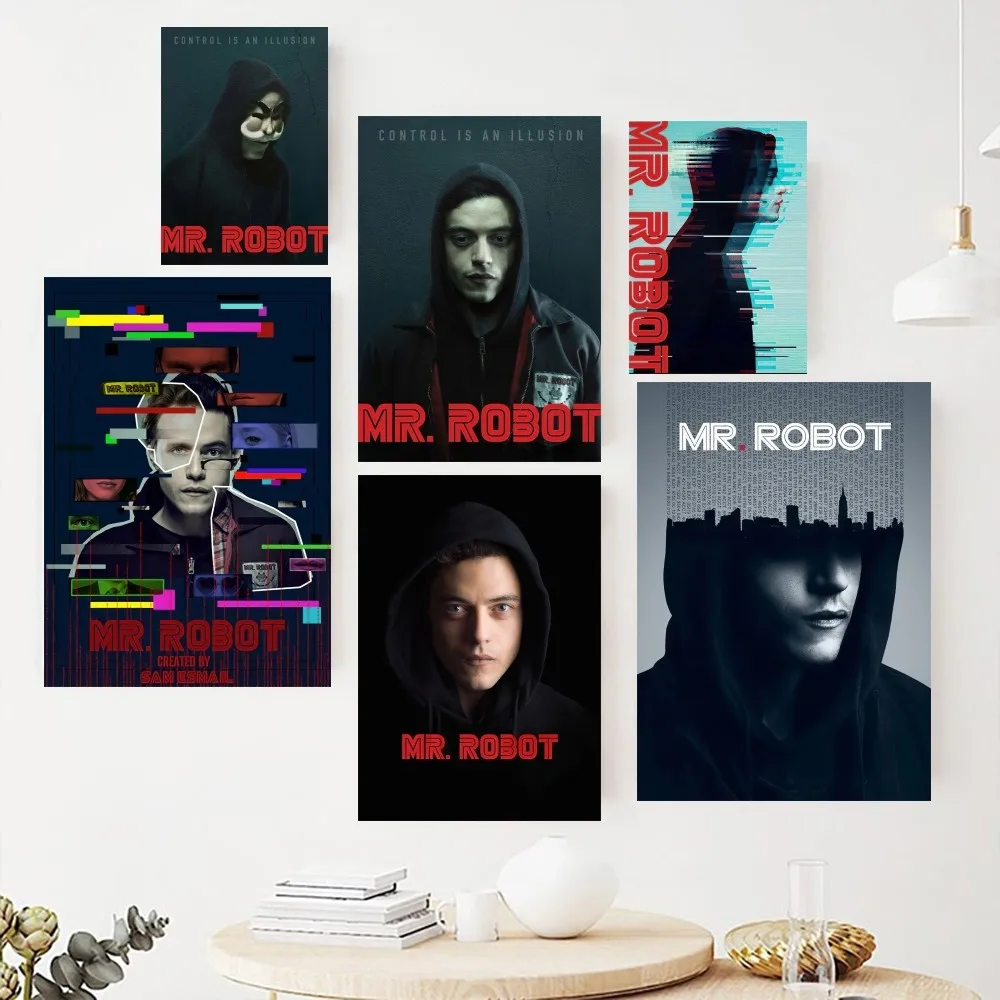 Classic American Movie Mr. Robot Poster Paintings on The Wall Picture for Living Room Interior Painting Room Decoration