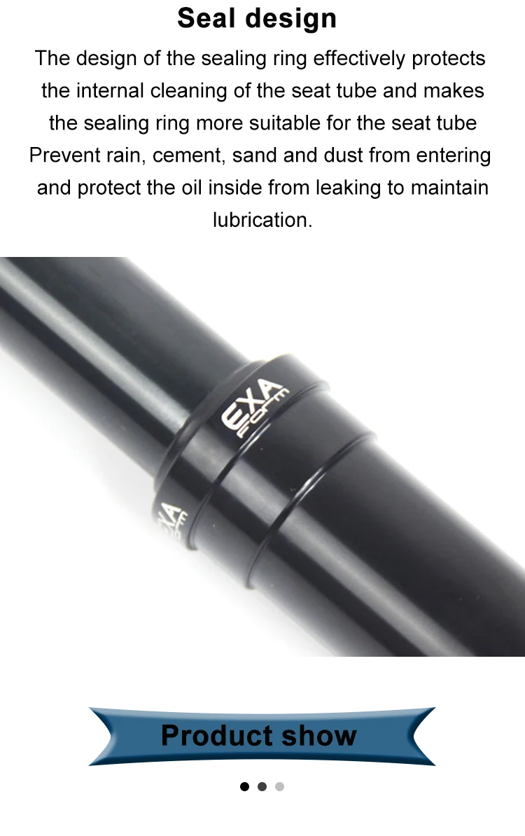 KS EXAForm 860i 30.9 31.6mm Hydroyl Sattelstütze, höhenverstellbar, Dropper-Sattelstütze mit interner Kabelführung, Fernbedienung und Federung – Detail 11