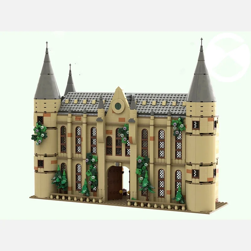 Tecnologia Blocchi modulari Modello di film magico Viaduct Castle Ingresso Regali Giocattoli di Natale Moc Mattoni da costruzione Set fai da te Assemblaggio