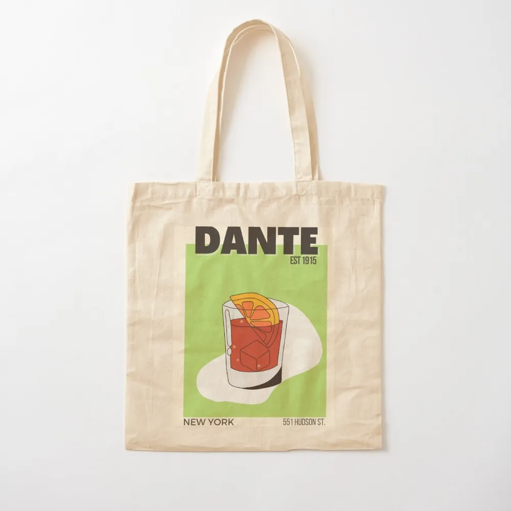 Dante Bar Negroni Print Tote Bag Customizable tote bag eco bag folding Shopper sac pour femme Canvas Tote