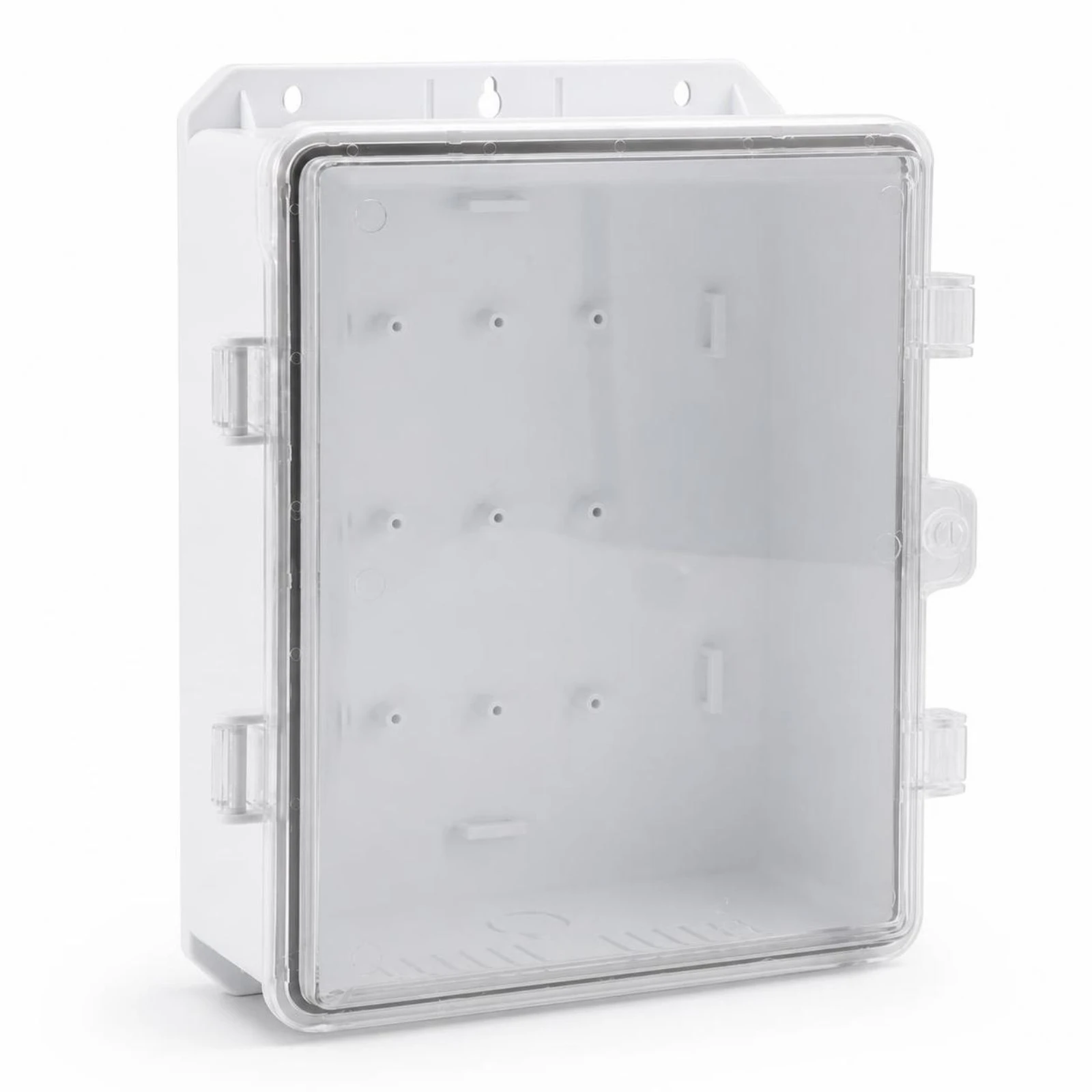 Electrical Box with Transparent Cover Rainproof Outdoor Wall Enclosure with Clear Door for Electricians, Garden, Workshop