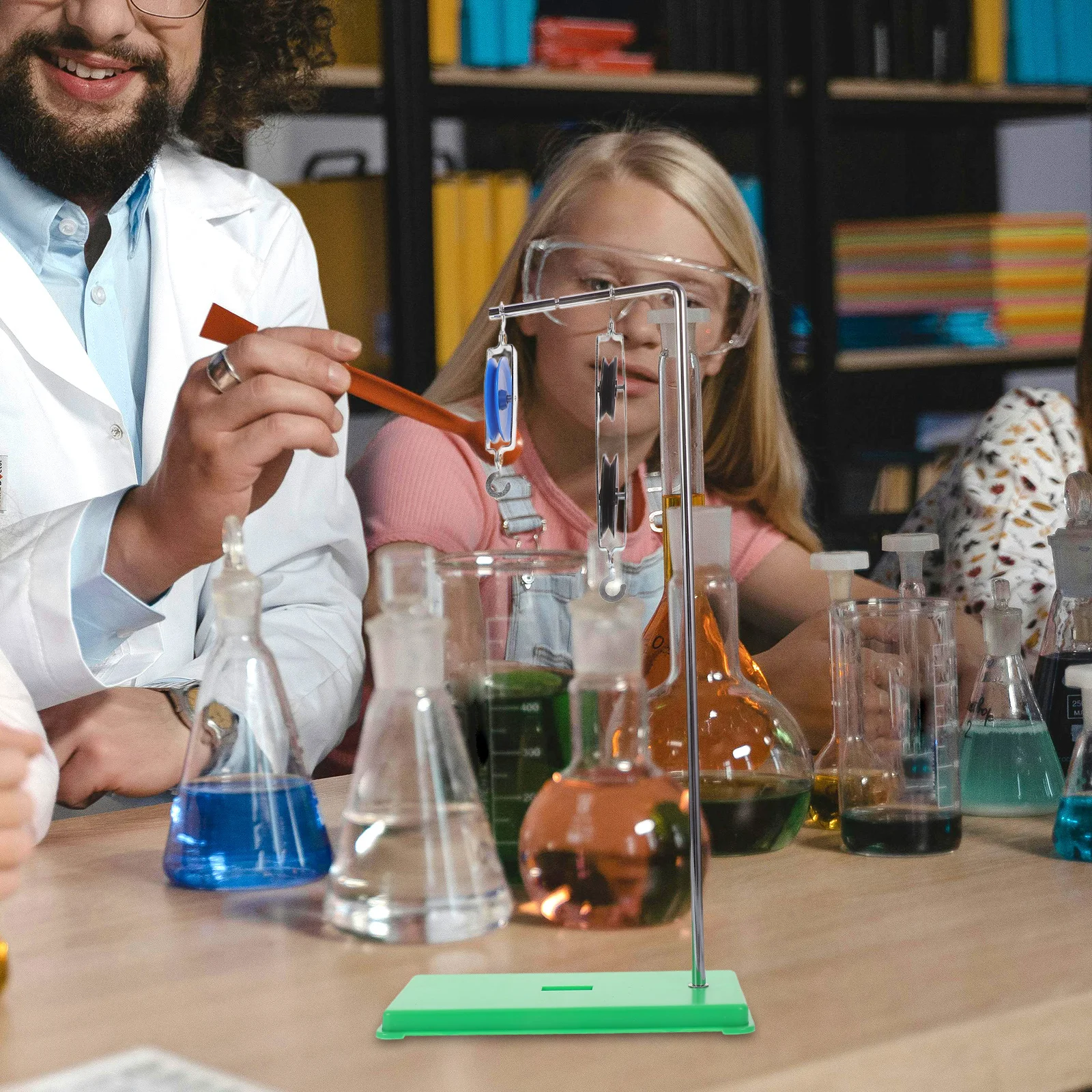 

1Set Sliding Block Teaching Equipment Physics Experiment Kit with Sturdy Stand for Classroom Learning Science Education Tools