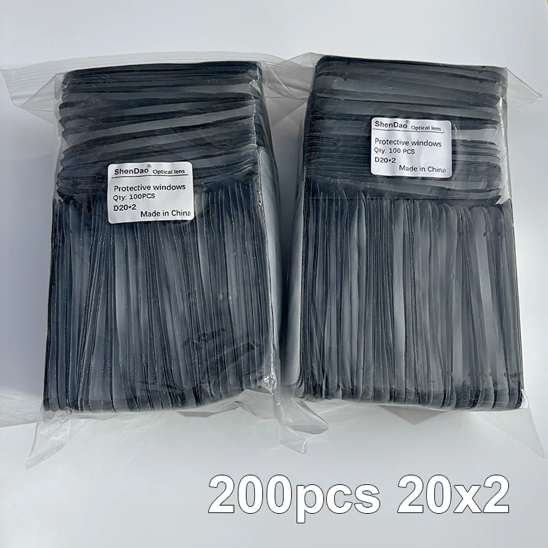 200 Stück Laserschutzlinsen 18x2 Laserschweißlinsen für CQWY SUP WSX 18x2 20x2 20x3 Laserschweißmaschinen-Schutzlinsen – Detail 1