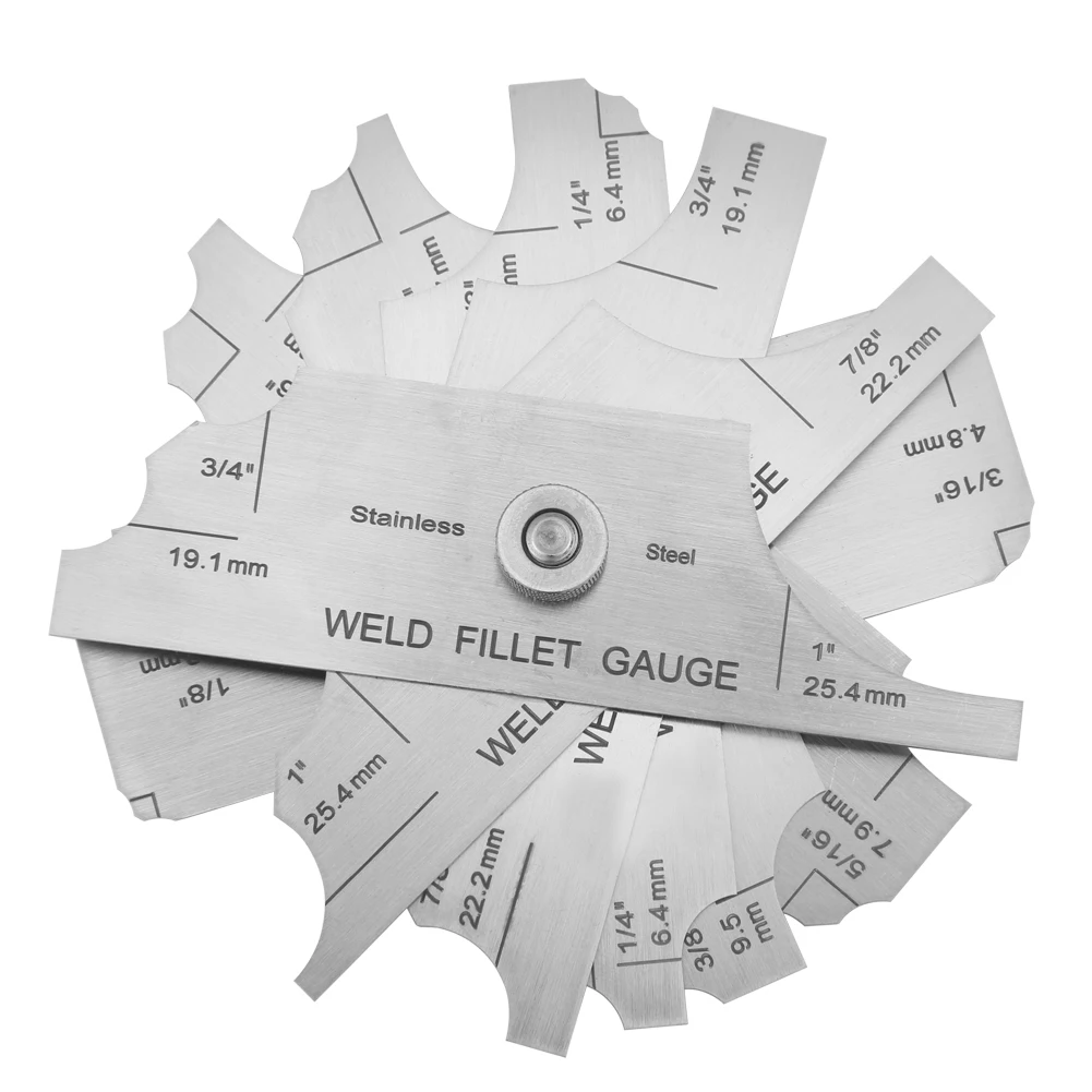 0.1 Accuracy Welding Gauge Gage Test Ulnar Welder Inspection Gauge Both Imperial 1/8 And Metric 3.2-25.4mm Measurement Tool