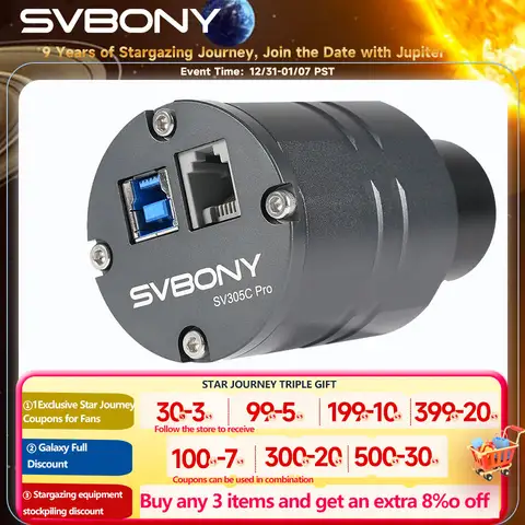 2MP USB3.0 Astronomy Guiding Camera svbony