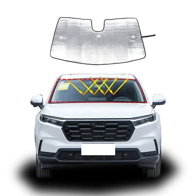 

For Honda CRV 2023 aluminum foil car styling car front windshield anti-UV sunshade car interior protection accessories