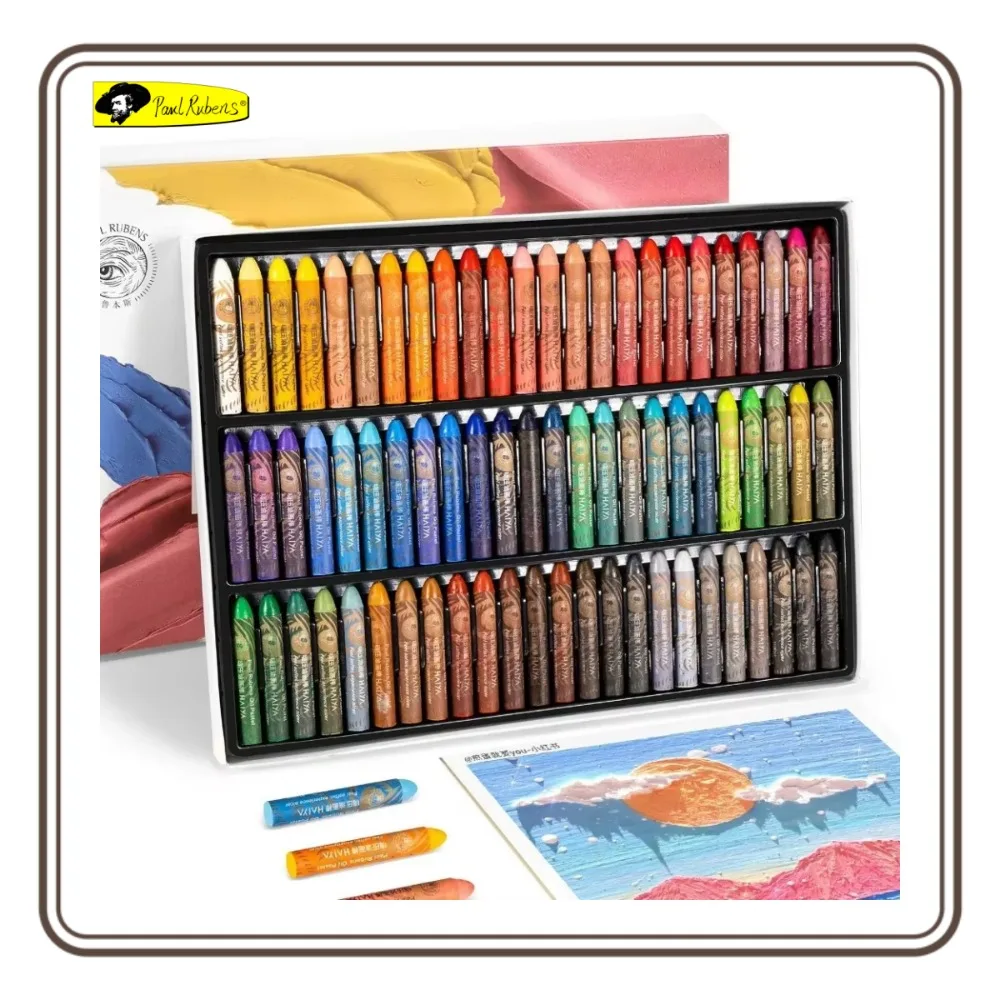 Paul Rubens Artist Oil Pastel Set Professional Painting Drawing Graffiti Art Crayons Washable Round Non Toxic Sticks