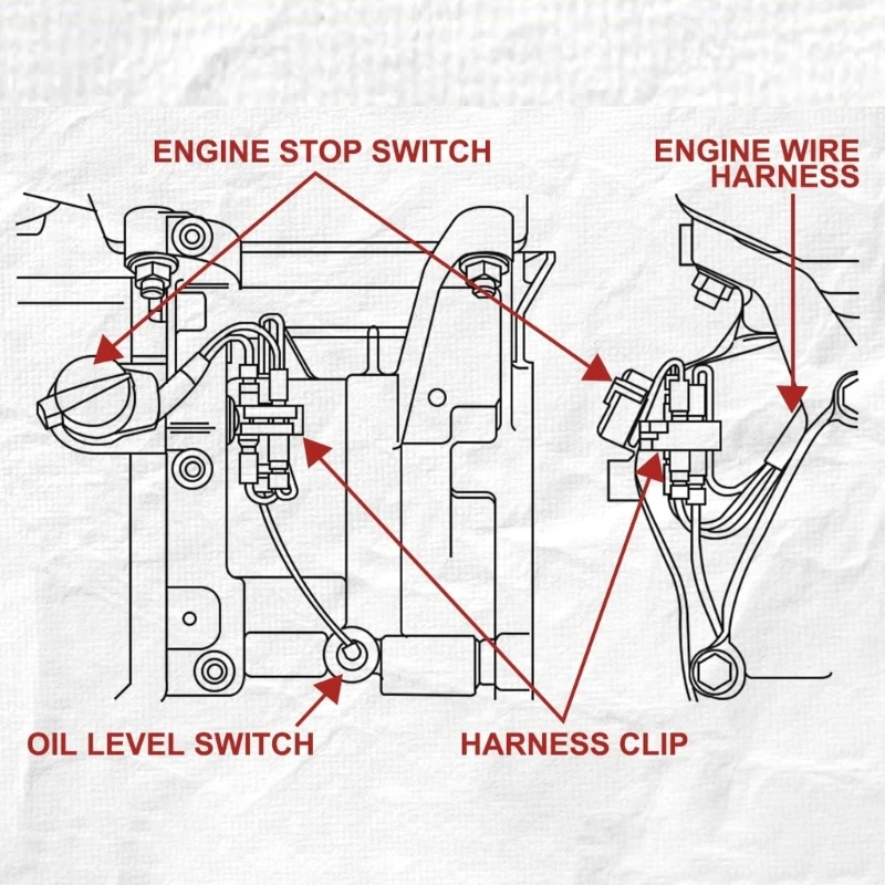  Replacement Plastic Stop Switches Engine Accessories Easy Installation Engine Stop Switches for GX240 GX270 GX390 GX240U2