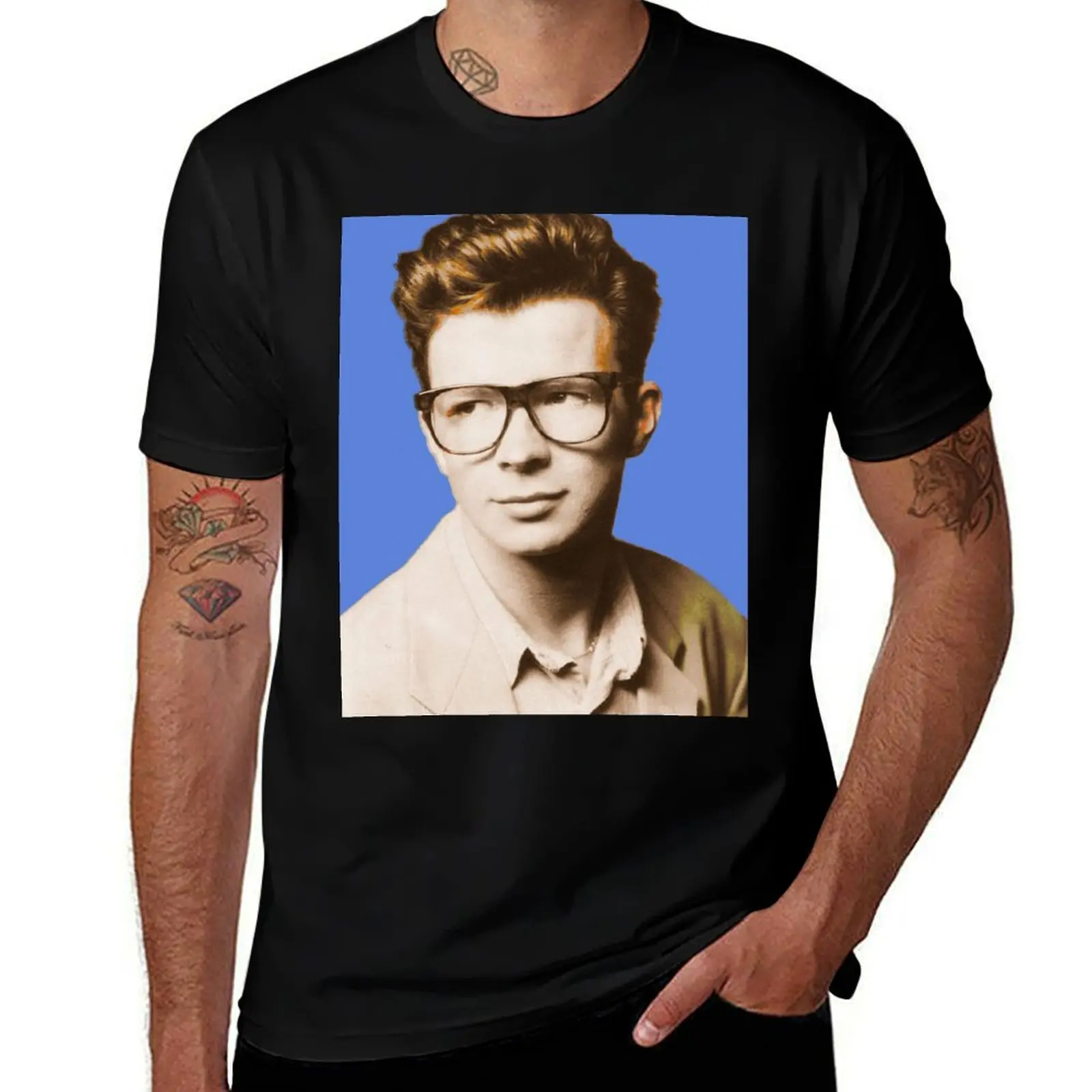 

Футболка Mr Slick Rick Astley, футболки с индивидуальным принтом для мужчин, футболки с рисунком, мужские футболки, хлопковая футболка