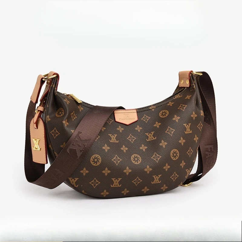 

2025 New Vintage Underarm Purse for Women, Genuine Leather Multi-way Shoulder Crossbody Bag, Retro Chic Large Capacity Tot