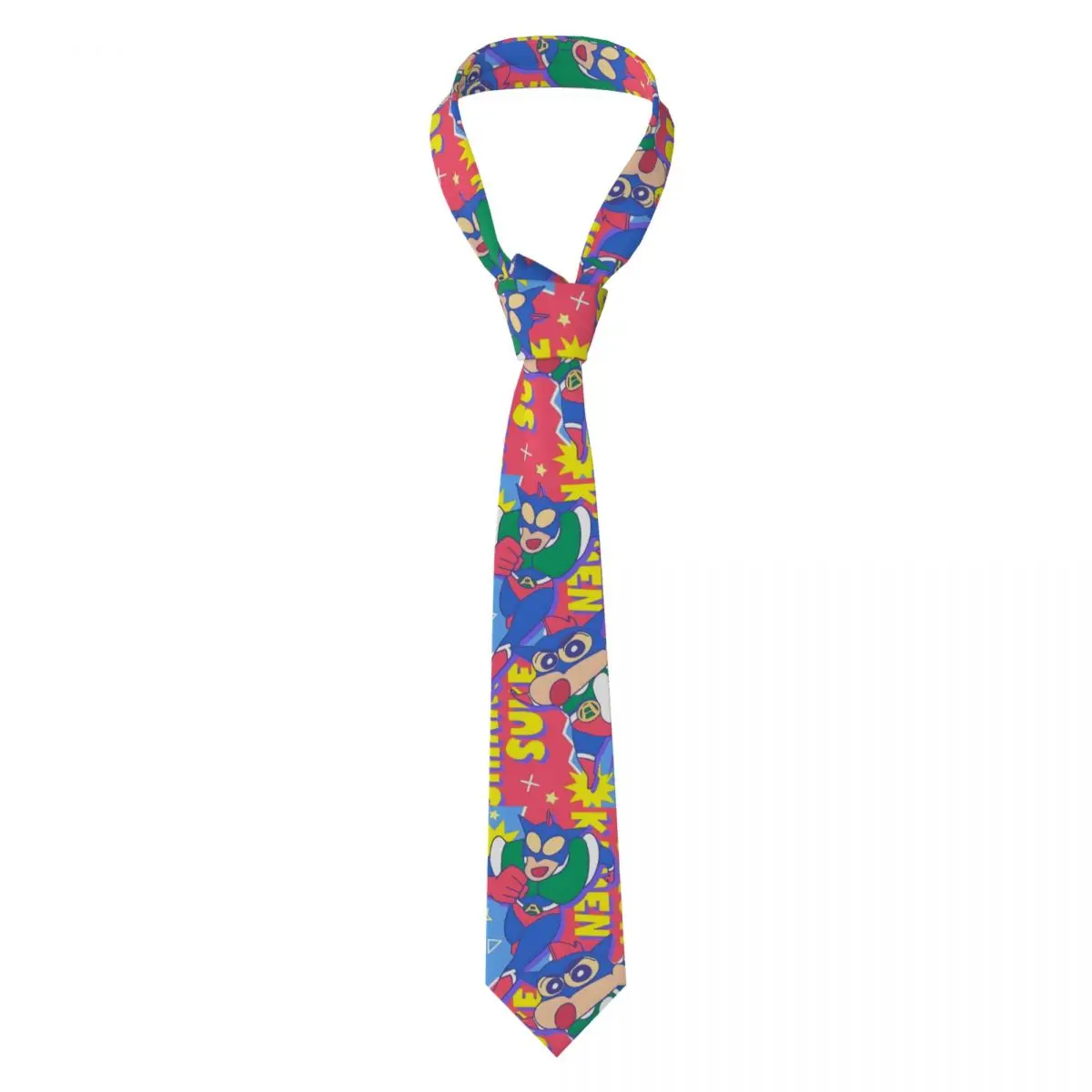 Corbata personalizada C-Crayones Shin-chanes Corbata de manga Kawaii de seda para hombre para negocios