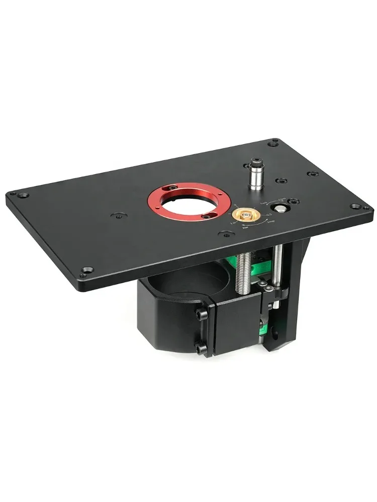 Router Lift System Full Installation Set with Aluminum Plate Insert Ring for 65mm Router Woodworking