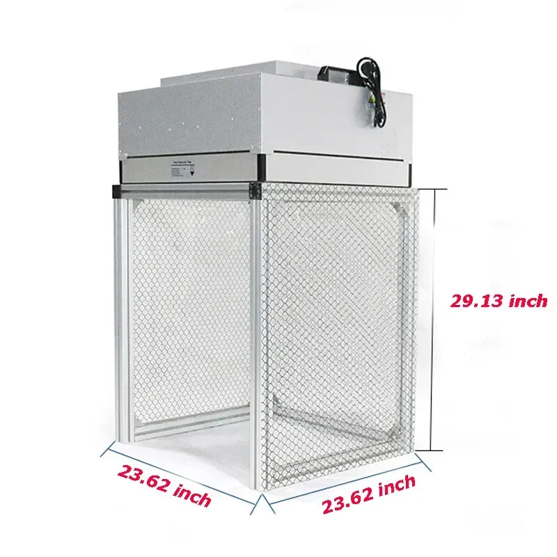 220V 110V air filtration purification 2x2 laminar flow hood mushroom grow bench kit with ffu fan filter unit hepa