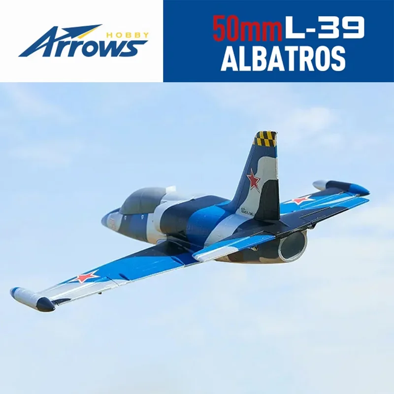 Blue Arrow 50mm L39 Entry To Advanced Hand-Throwing RC Model Realistic Brushless Fixed-Wing Electric Remote Control Aircraft