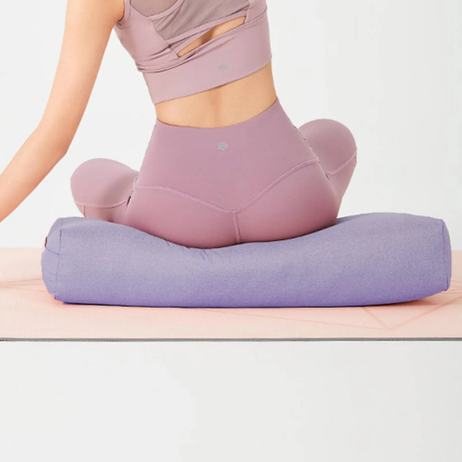 Stretching Meditation Prop High-Density Alignment-Focused Practice Pillow Rectangular Meditation Pad Easy to Clean Fitness