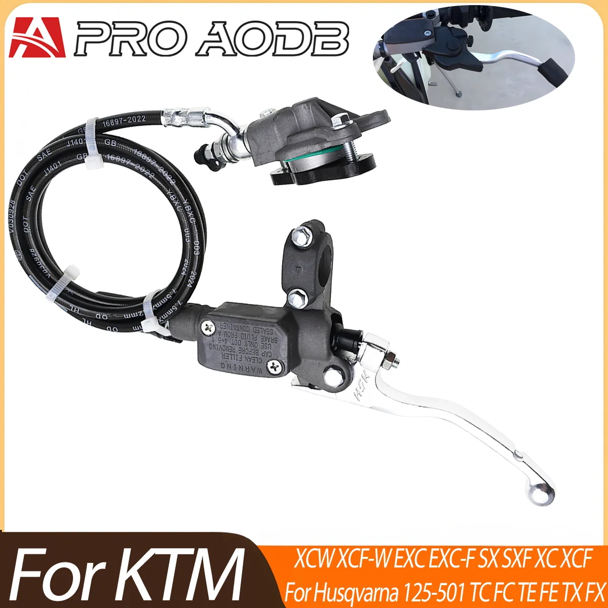 Conjunto de bomba de embrague hidráulico con cilindro maestro y palanca para motocicletas KTM EXC SX TPI 6Days Husqvarna TE TC FC TX Enduro Offroad