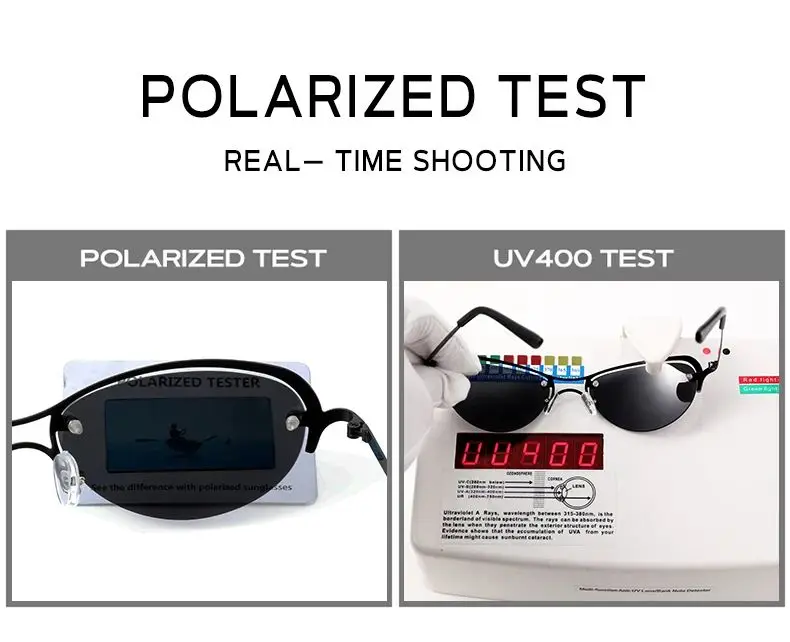 2026 Modische Coole The Matrix Neo Style Polarisierte Sonnenbrille Ultraleichte Randlose Herren-Fahrerbrille Markendesign Sonnenbrillen Ocul – Detail 4