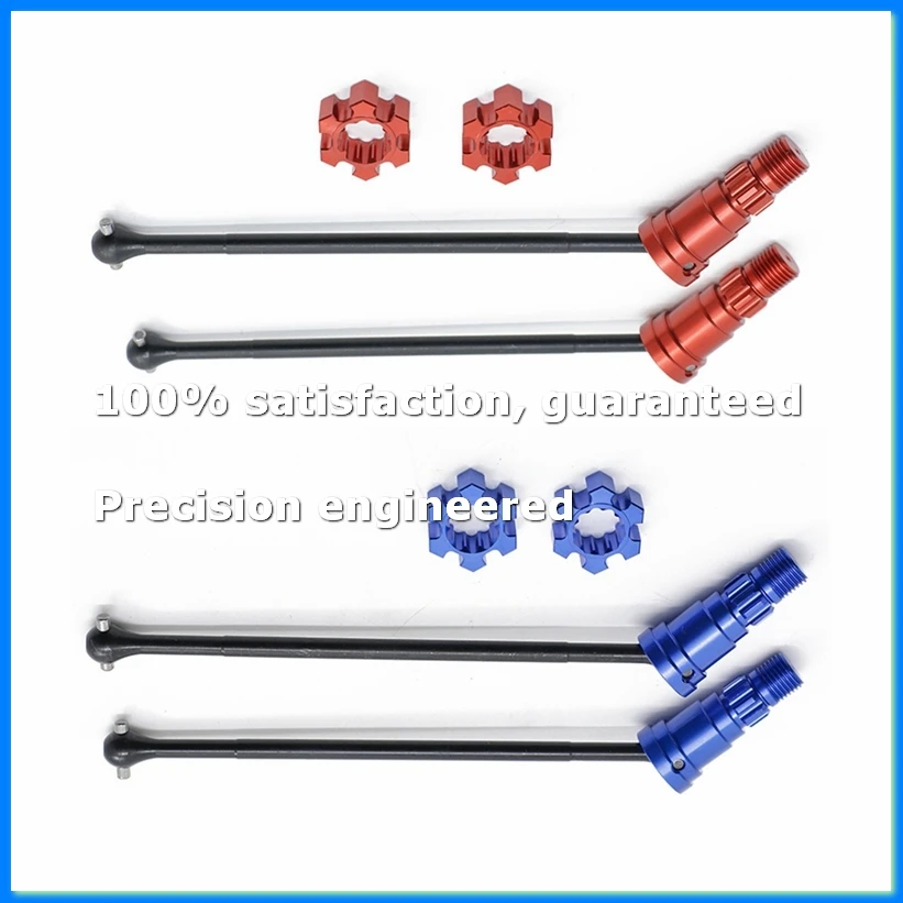

4Pcs Metal Front and Rear Drive Shaft CVD for XMAXX 6S 8S 1/5 RC Car Upgrades Parts,Red-SPMI