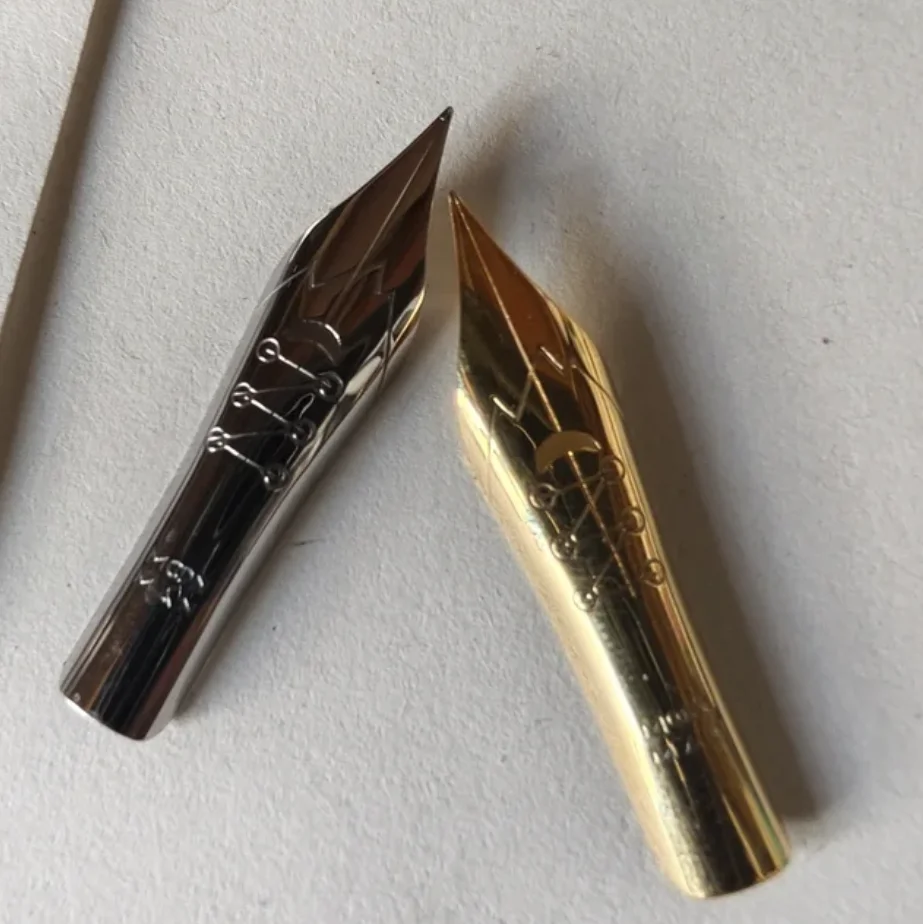 2PCS Majohn Fountain Pen Flex / Flexible Nib Elastic Replacement Nib Suitable for Majohn P136, P138 and P139 (#6 Nib) Series