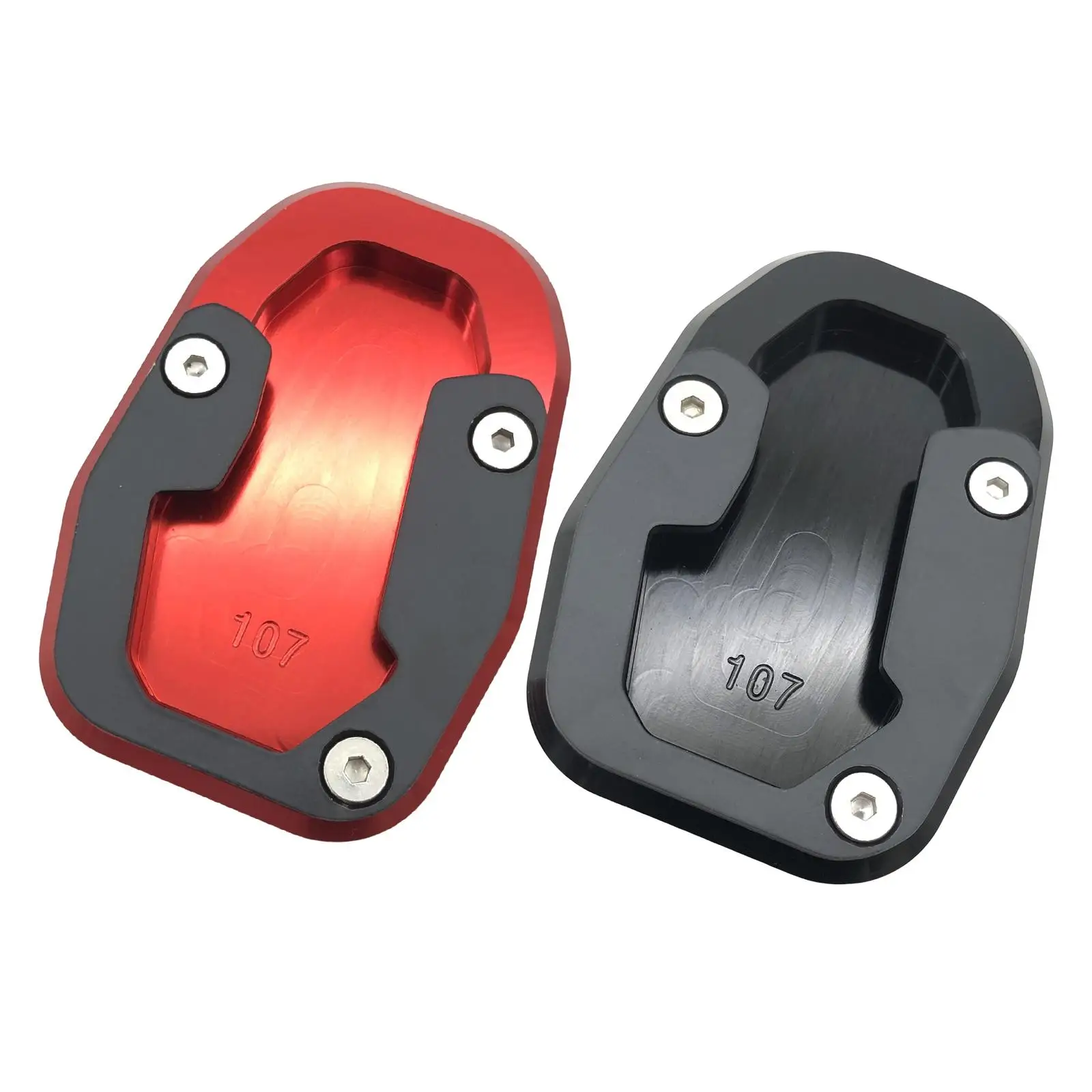 Side Stand Enlarger Plate Aluminum Alloy Extension Pad Kickstand for Ducati Desert x 2022+ Replacement Easy Installation