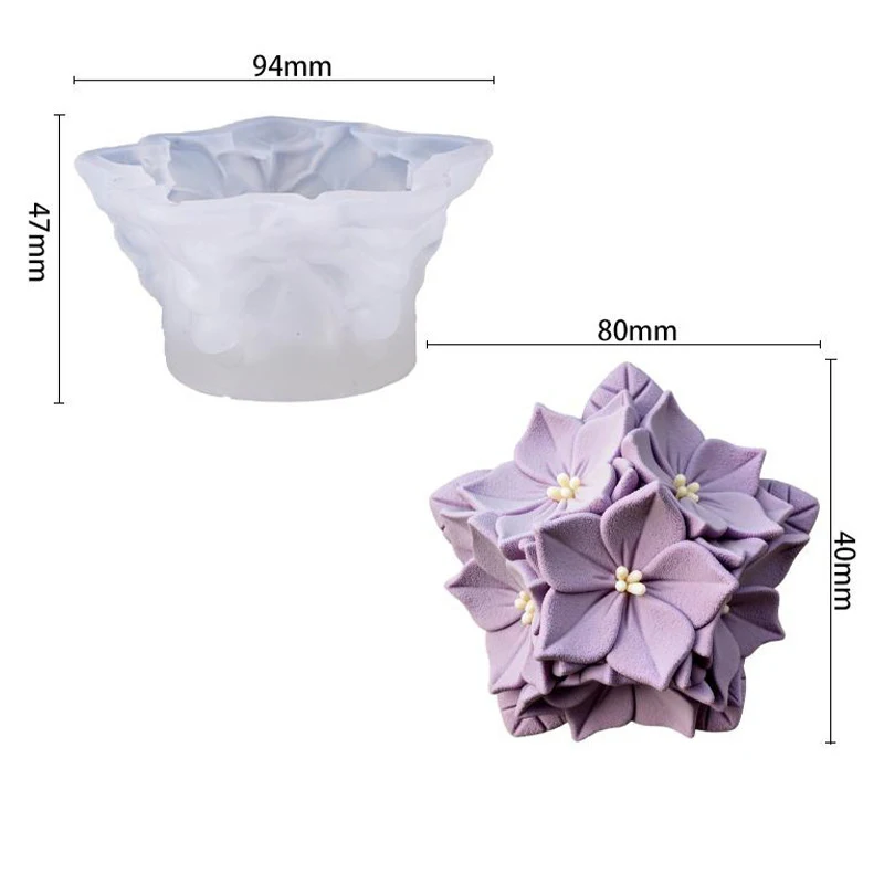 

Декоративная форма для цветов, силиконовая форма для изготовления свечей, форма для свечей «сделай сам», цветочная форма для проектов «сделай сам», домашний декор, мастерские по изготовлению свечей