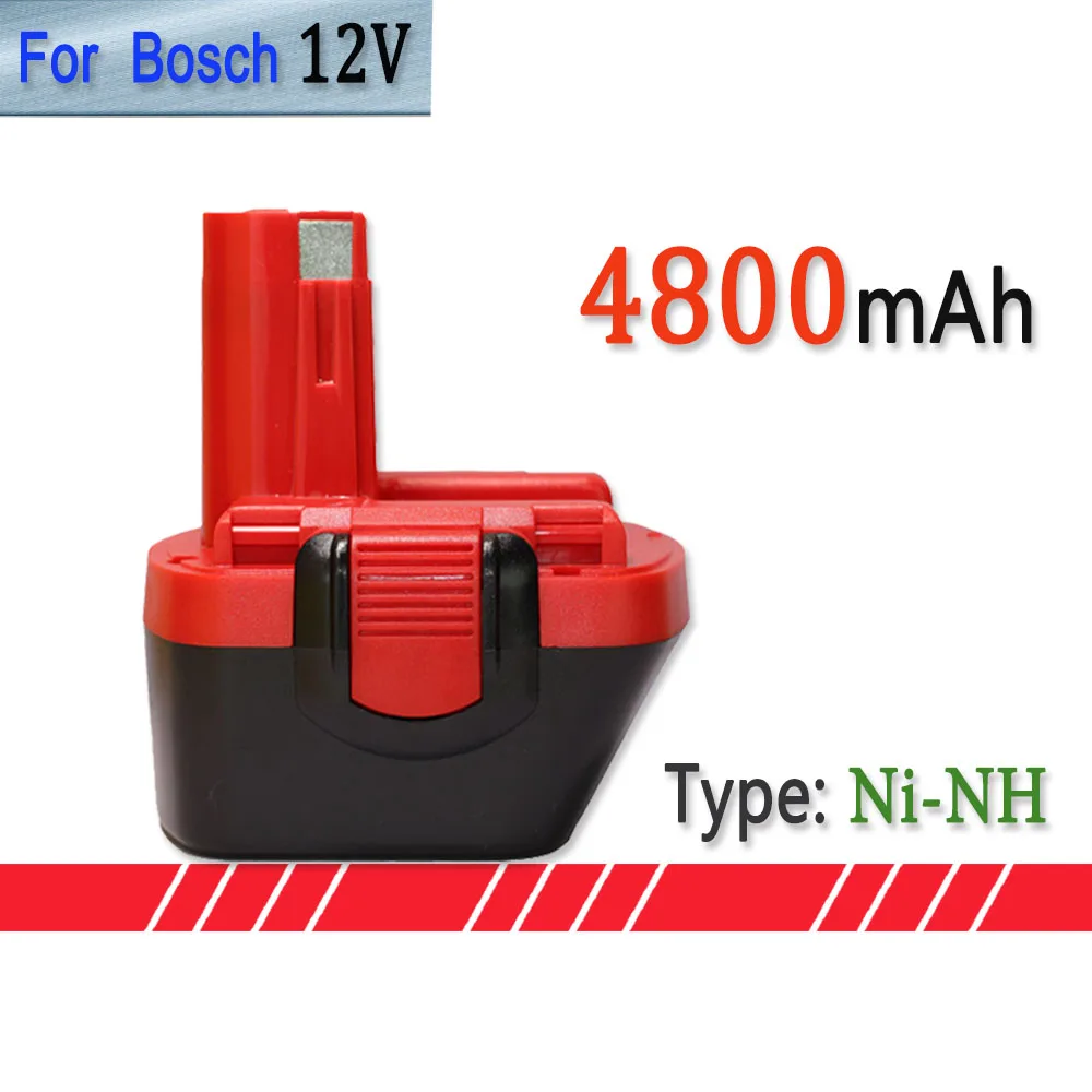 

12V 4.8Ah Rechargeable Battery For Bosch PSR 1200 GSR 12V AHS GSB GSR 12 VE-2 BAT043 BAT045 BAT046 BAT049 BAT120 BAT139 Tool