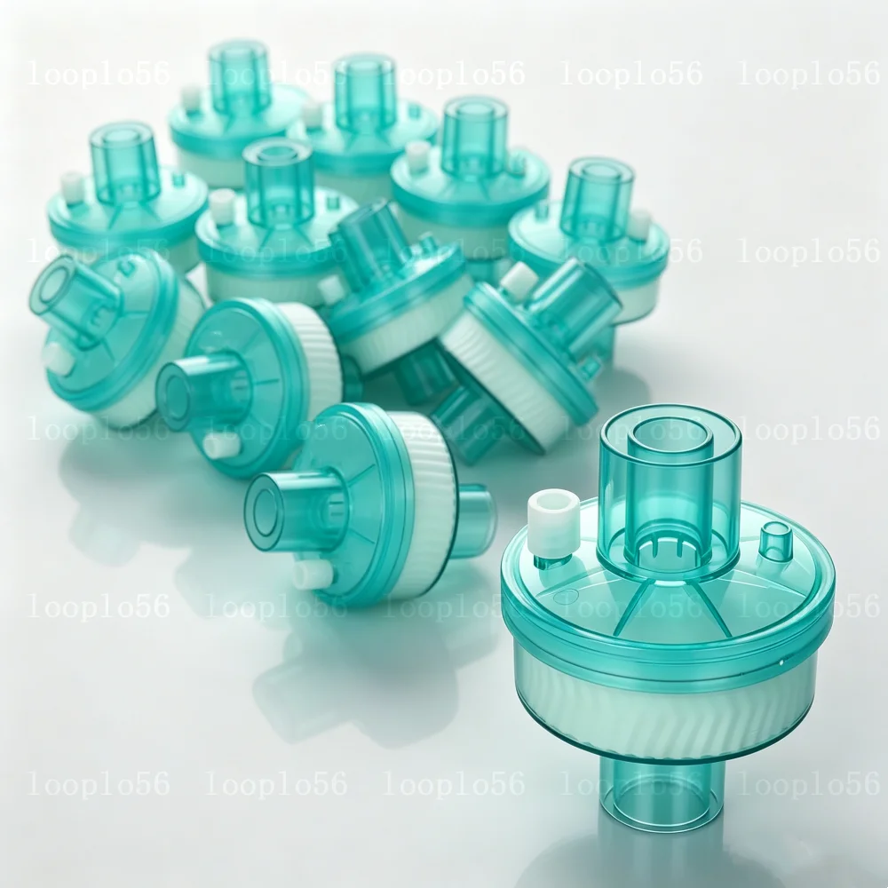 10-50pcs Disposable Breathing System Filters Bacteria Filter HME HEPA Ventilator Accessories Moisture Heat Exchanger