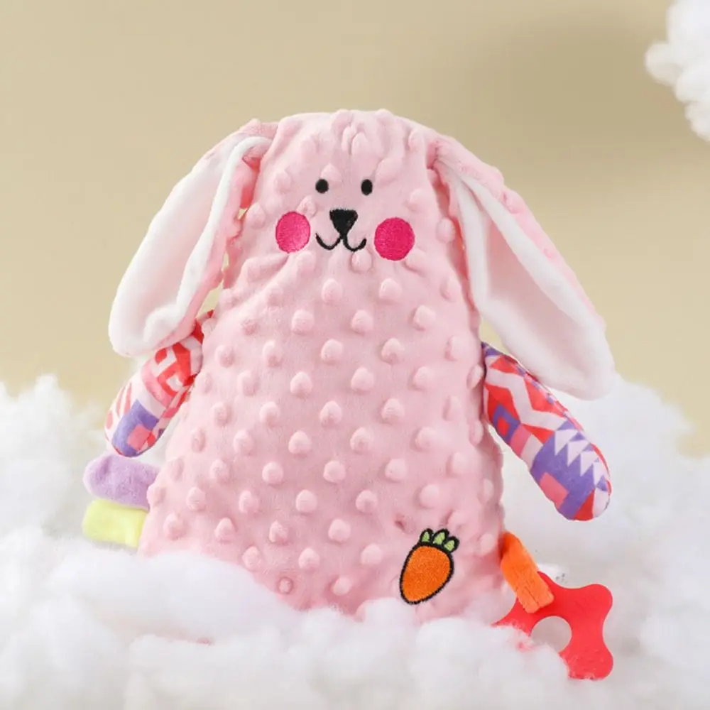 Léon lapin bébé couette doux mignon Animal Placate poupées grinçant résistant à l'usure Animal apaisant Placate serviette fille garçon