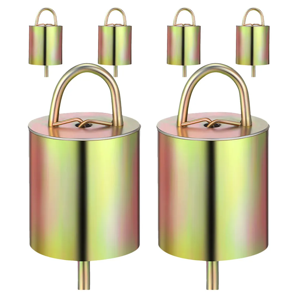6Pcs Metal Cow Bells for Farm Cattle and Sheep Thickened Alloy Construction Long-Lasting Loud Ringing Sound Easy Install