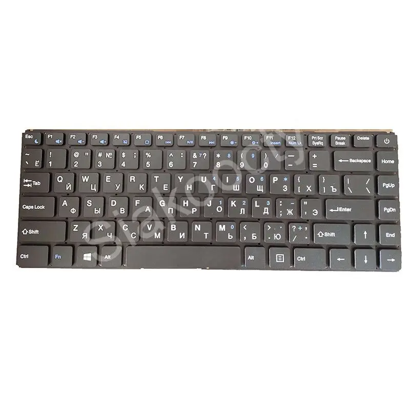 Teclado do portátil para multilaser legacy pc150 ML-WI09 pc151 30011007 russo ru preto nenhum quadro vazio 2 pinos com botão de energia novo