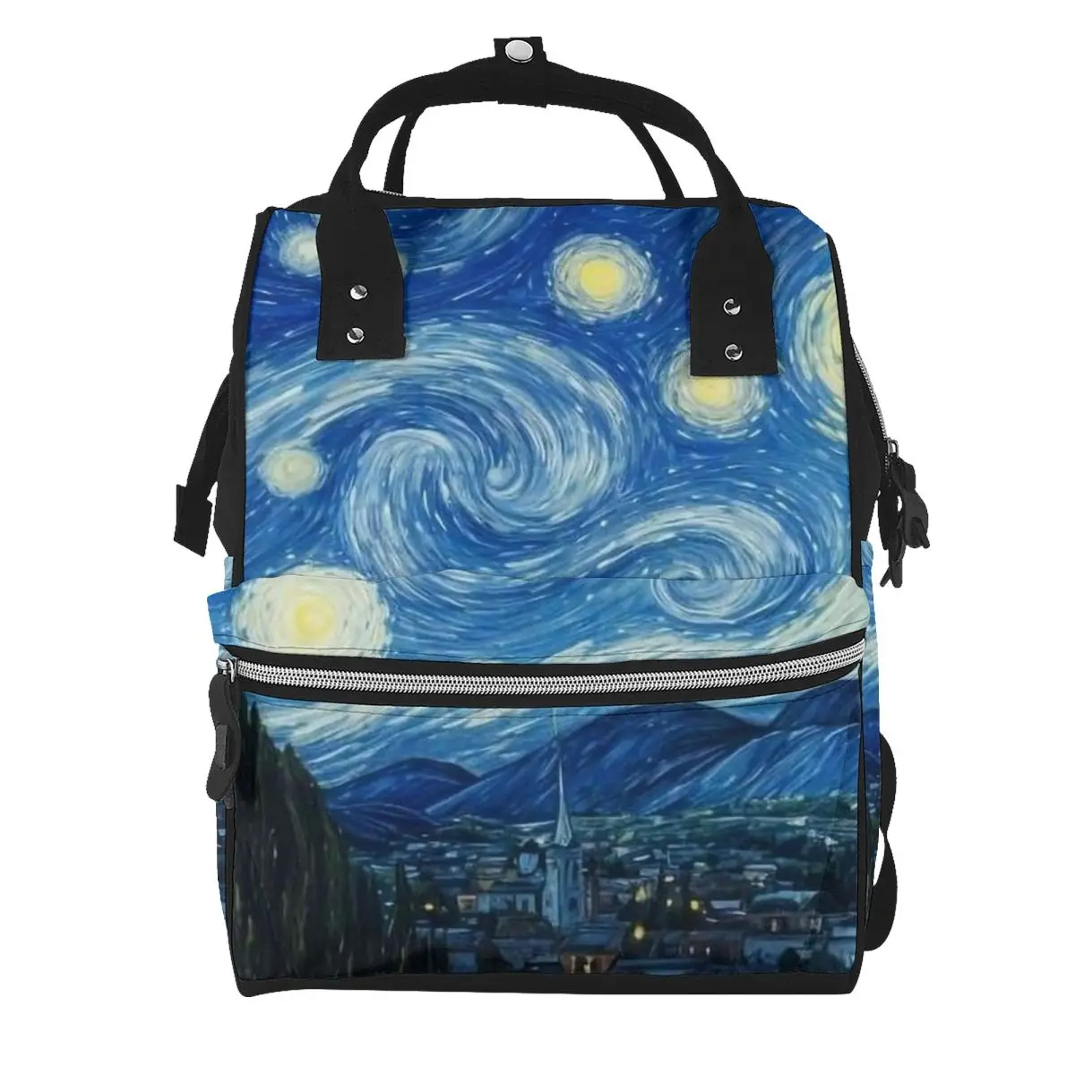Vincent Van Gogh Starry Night Star Famous Oil Painting Student Backpack School Bag for Men Women Bookbag Shoulder Bags