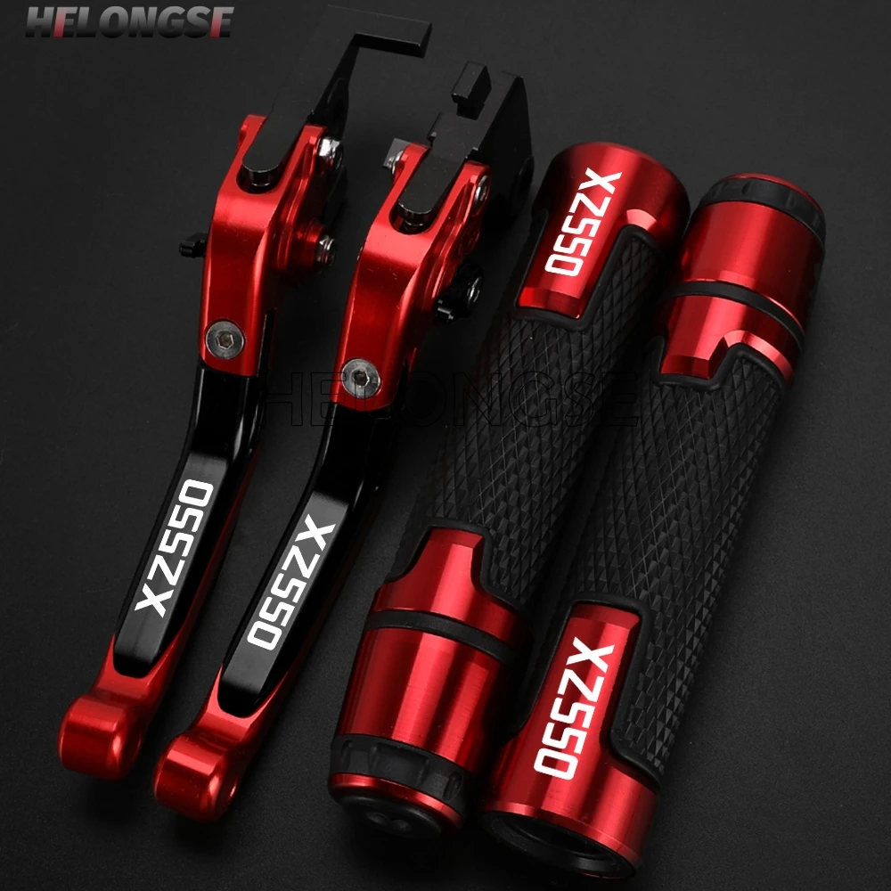 

For YAMAHA XZ550 Handlebar Handle Bar Grips XZ 550 Motorcycle Adjustable Brake Clutch Levers 1982-1986 1983 1984 1985 1986