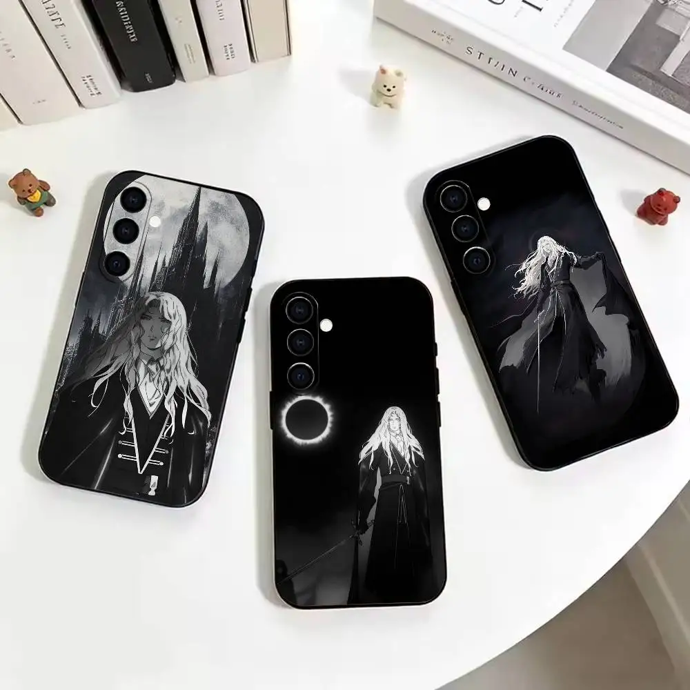 Game C-Castlevania Alucard Black Soft Silicone Phone Case for Samsung Galaxy A73, A42, A72, A70, A53, A52, A51