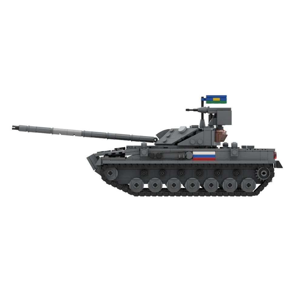 Military Series 2S25M-Sprut SD Russian Light Tank 1/35 Scale Tank Model Set Building Blocks Bricks Toys Children Birthday Gifts view 2