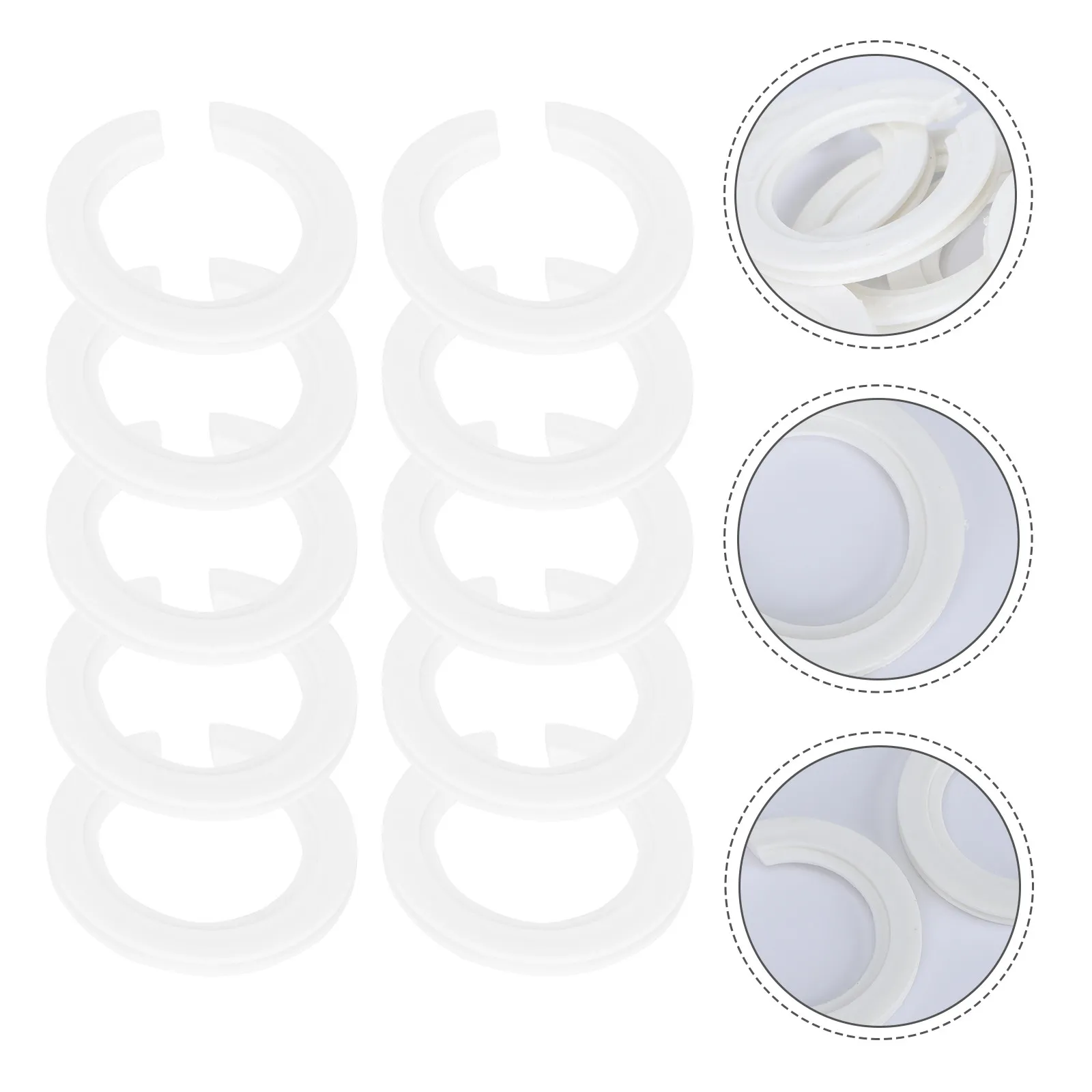 10Pcs Lamp Shade Reducing Ring E27 to E14 Lampshade Converter Professional Plastic Lampshade Accessories Easy Install Compact