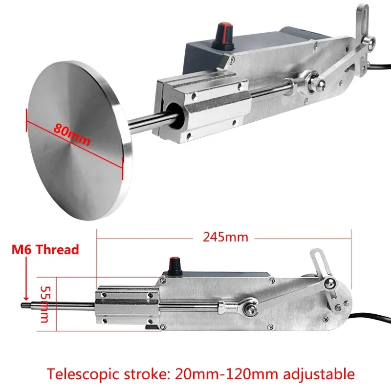 Imagem -02 - Atuador Telescópico Linear Alternativo Push Rod Automático Atuador Elétrico Alternativo do Movimento Novo