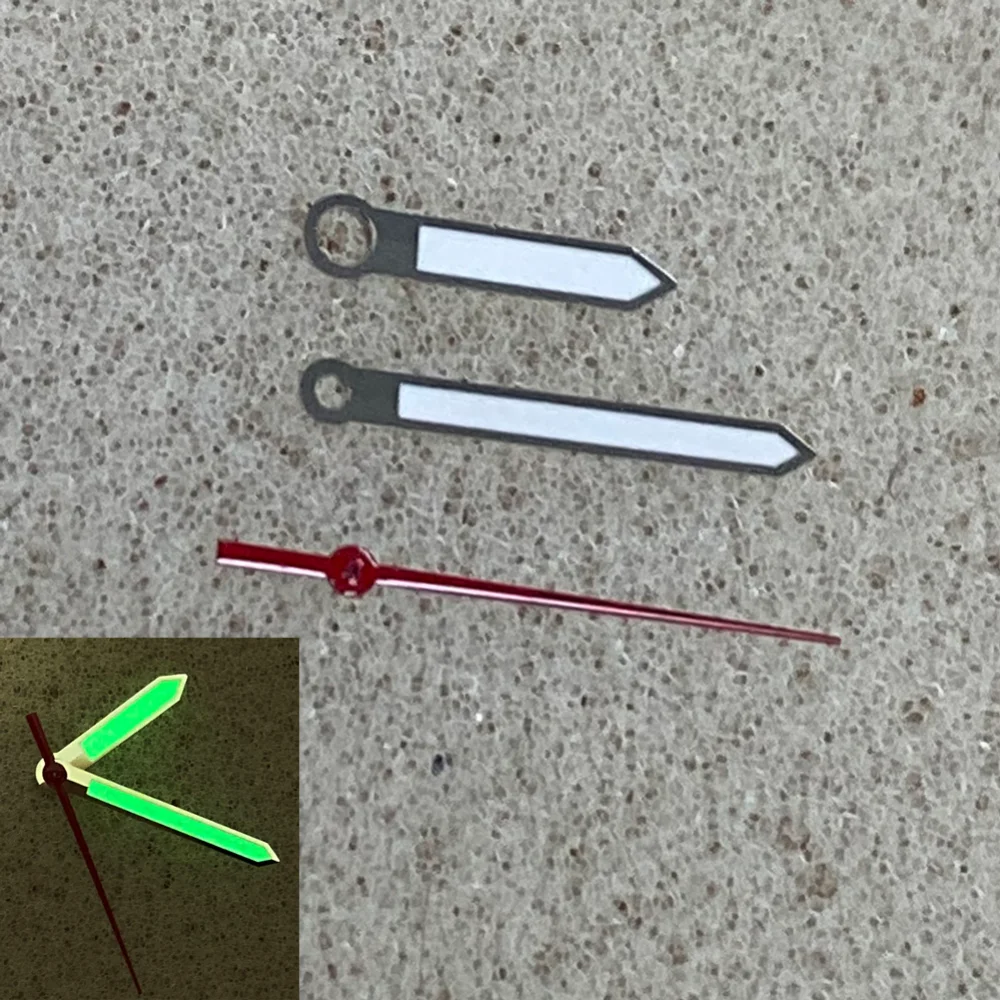 Watch Hands Green Luminous for NH35 and NH36 Movements Watch Accessories Watch Repair Parts