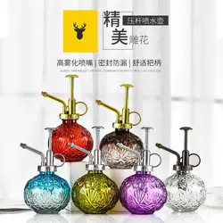 Relief Snowflake Glass Watering Can Gardening Household Sprinkler Sprayer Watering Watering Can Bathroom Decoration Ornaments