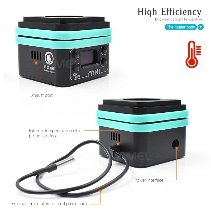 Dental detachable multifunctional heater with four modes is suitable for heating composite materials.
