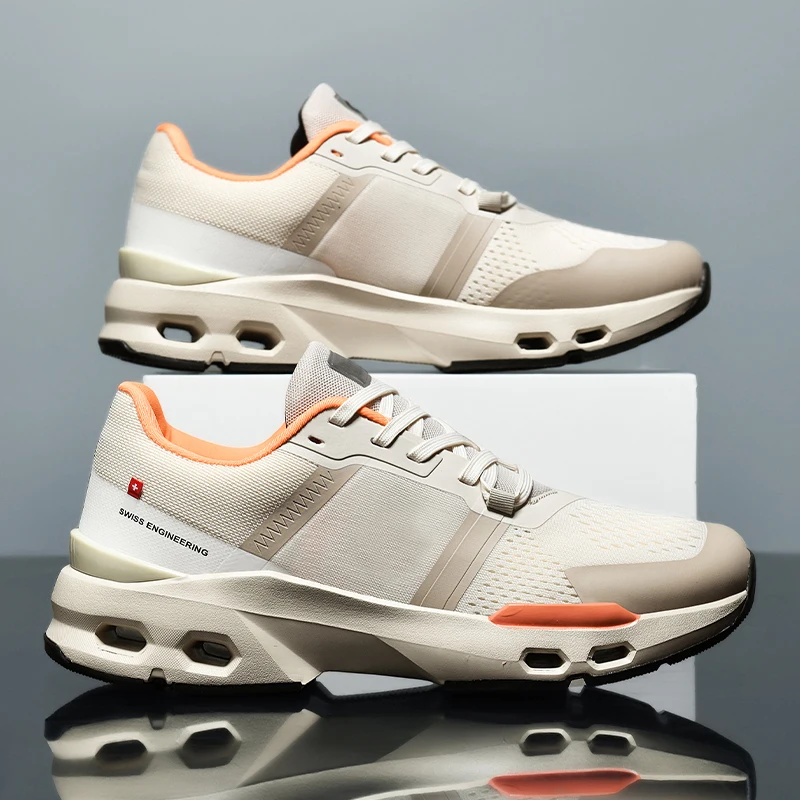 

Brand Cushioning Running Shoes Man High Quality Outdoor Sneakers for Men Comfort Ultralight Jogging Shoes Men Non-slip Trainers