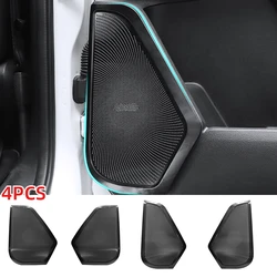For Ford Ranger T9 2023 2024 Car Door Speaker Audio Cover Horn Tweeter Loudspeaker Frame Cover Trim 4pcs Interior Accessories
