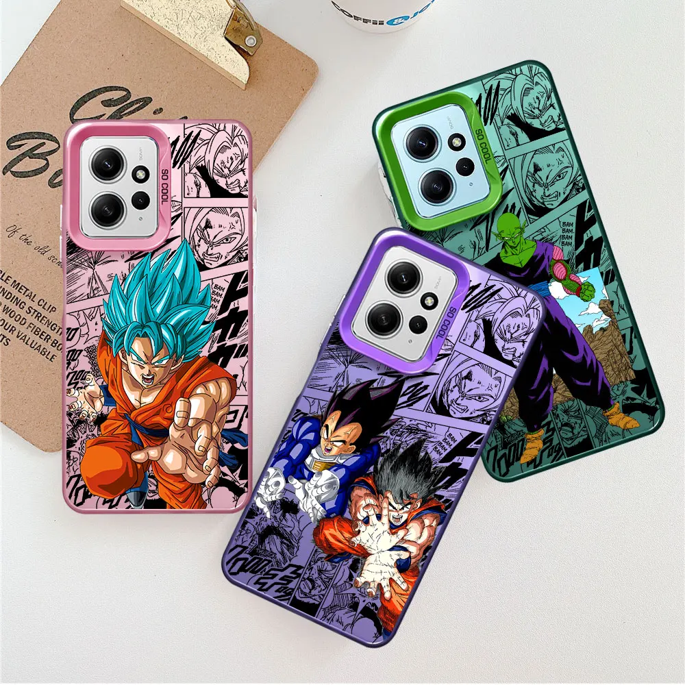 D-Dragons B-Balls Gokus Vegetas Case for Xiaomi Redmi Note 9 10s 11s 9s 11 Pro Plus 12 Pro 10 Pro 12S Soft Cover TPU Silicone 