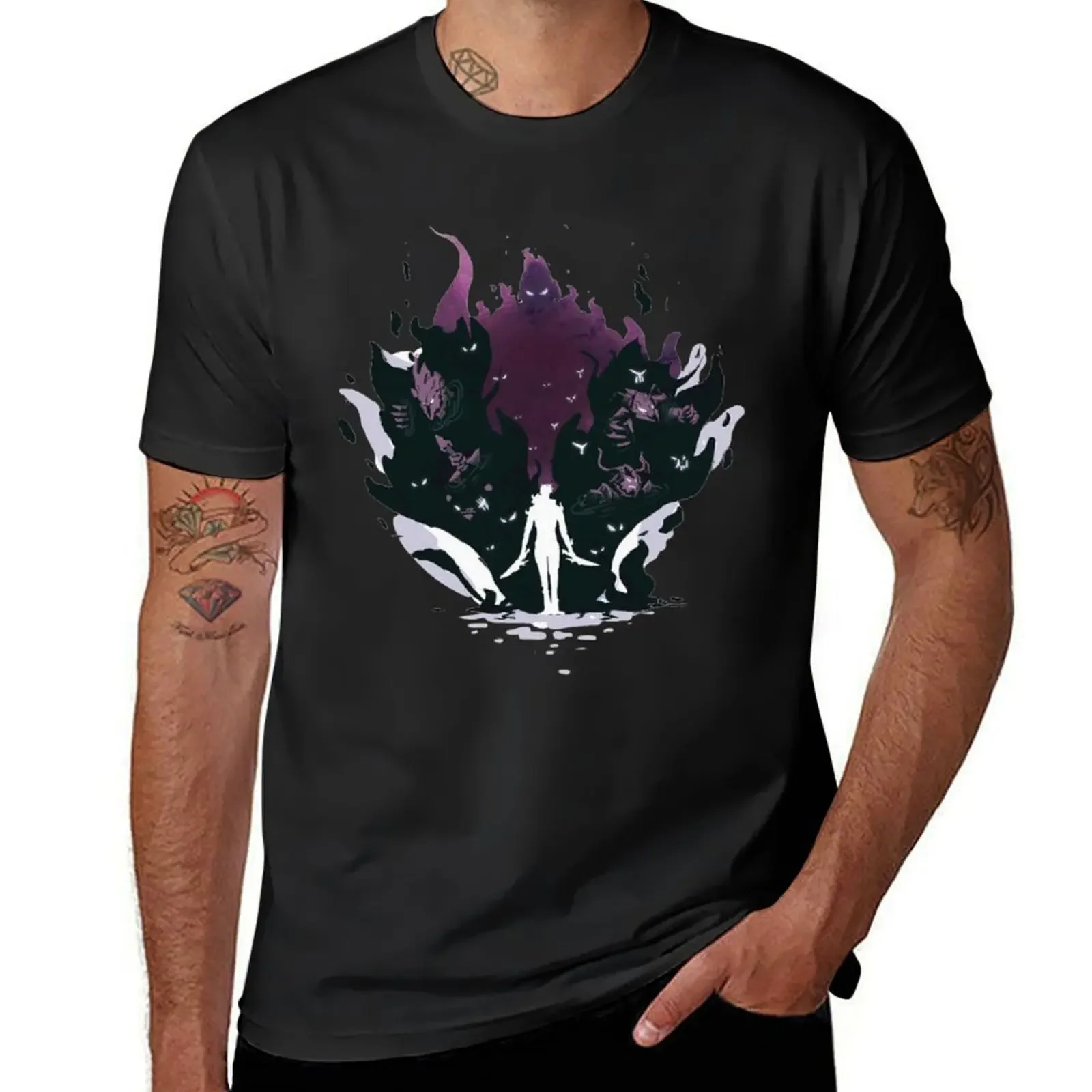 shadow monarch T-Shirt anime figures quick drying sports fans mens plain t shirts