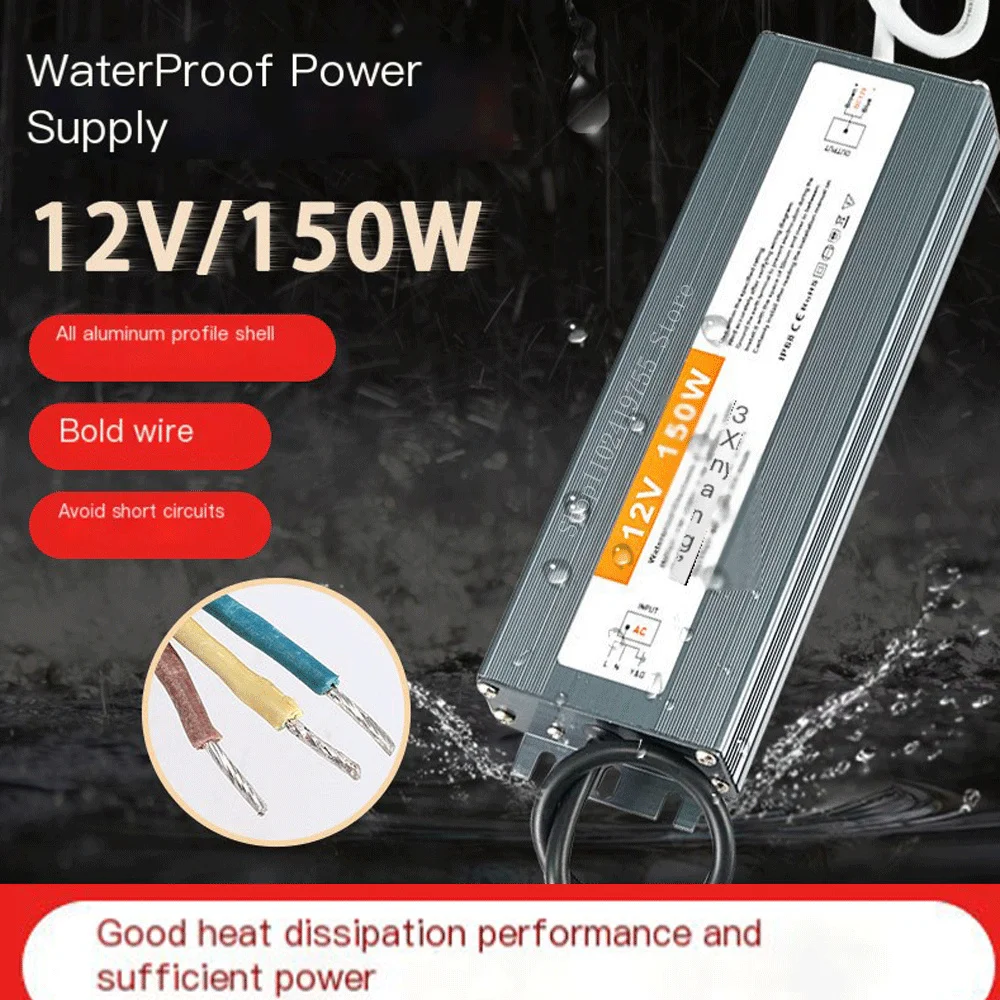 200W 120W 100W 80W 60W 12V Power For RGB LED Swimming Pool Light IP67 Embedded UnderWater Light Pond LED Piscina Luz Spotlight