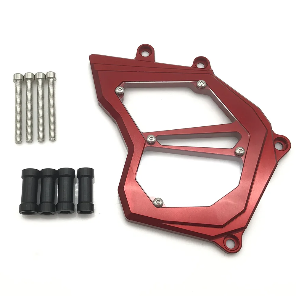 For KAWASAKI ZX10R 2011-2017 Front Sprocket Chain Guard Cover Left Side Engine Cover Red