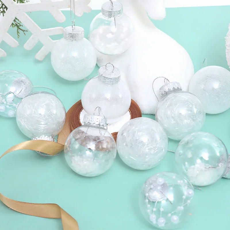 Neue 24 teile/los 8 cm Farbe Dekoration Ball Weihnachten Baum Hängen Ornamente Glänzende Flitter Ball Für Home House Bar party Decor – Detail 21