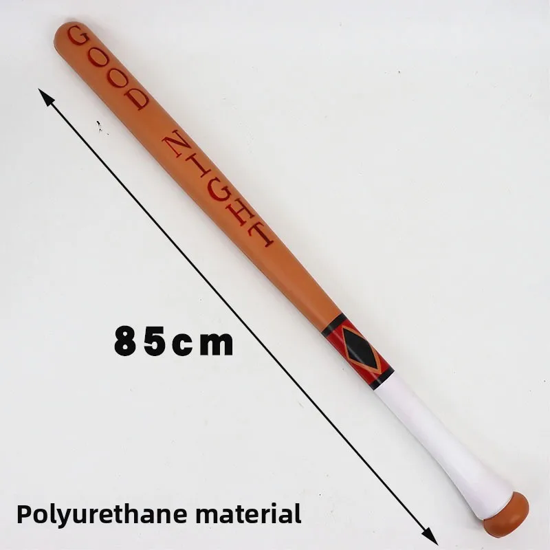 85cm/33.46in PU Baseball Bat Cosplay Harley Quinn Game Peripherals Foam Model Props Collectible Display Creativity Holiday Gifts view 4