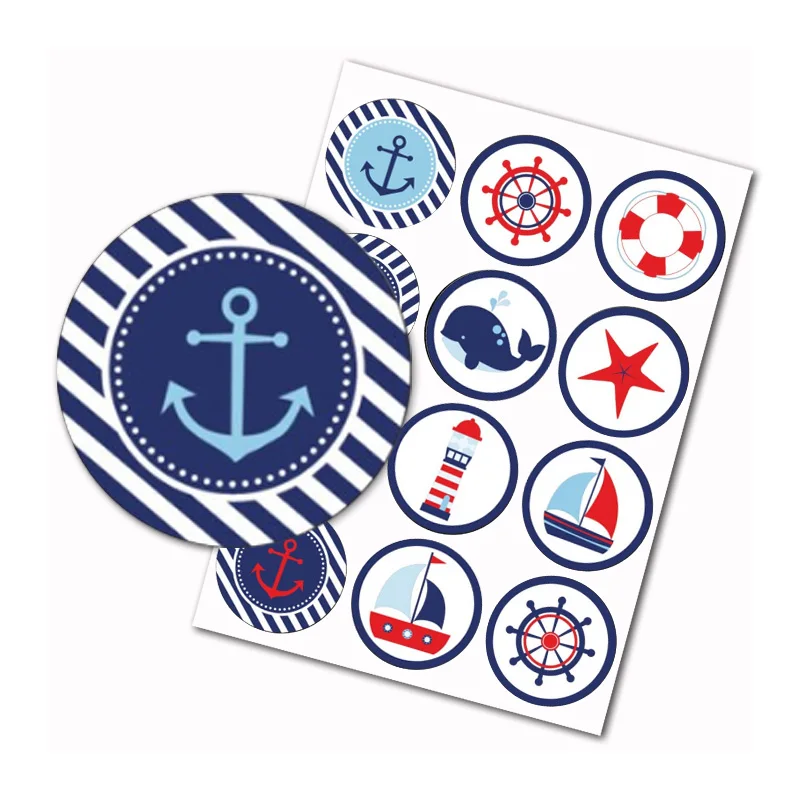 Nautical tag decorations, Nautical Baby Shower tags, Navy Anchor Boy Baby Shower decorations