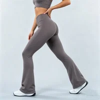 Leggings évasés de sport pour femmes, sans couture, séchage rapide, respirants, anti-plis, effet push-up, pour yoga, gym, fitness, entraînement et pilates 4
