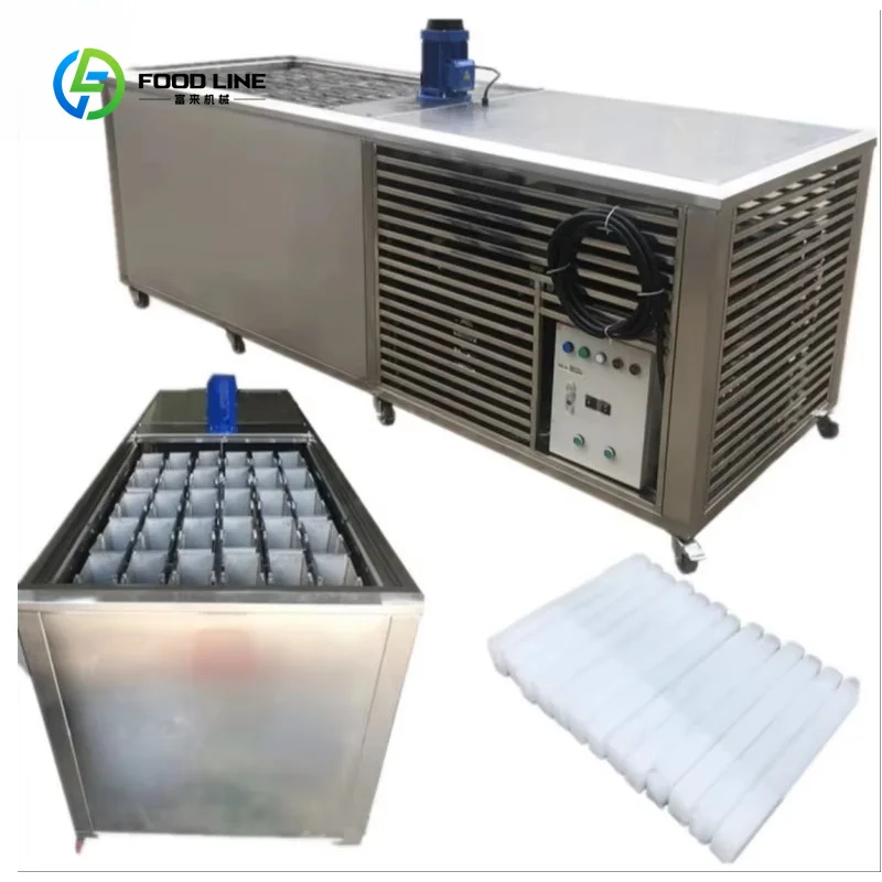 Customized The Newest Ice Maker Machine Solar Powered Industrial Ice Making Machine and Packing for Metals